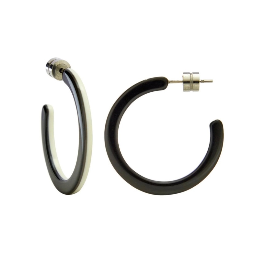 Machete Black and White Mini Hoops